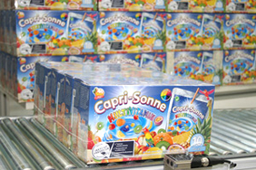 Kallfass shrinkwrapping for the wellknown CAPRI-SUN fruitdrinks